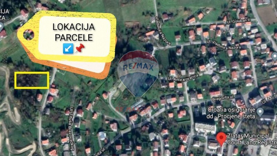 Land, 1240 m2, For Sale, Zabok - Bregi Zabočki