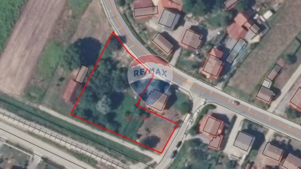 Building plot of 2108 m2 in the village of Lug Zabočki