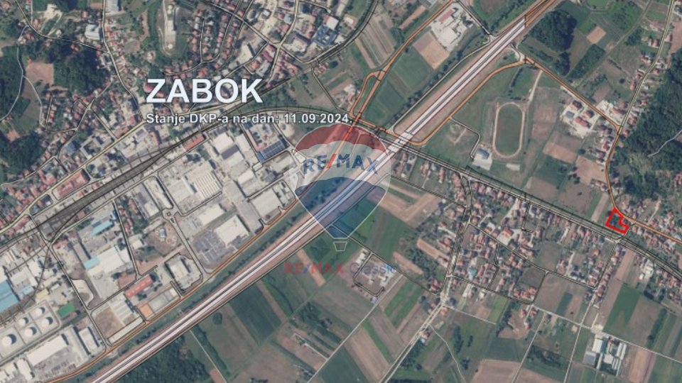 Building plot of 2108 m2 in the village of Lug Zabočki