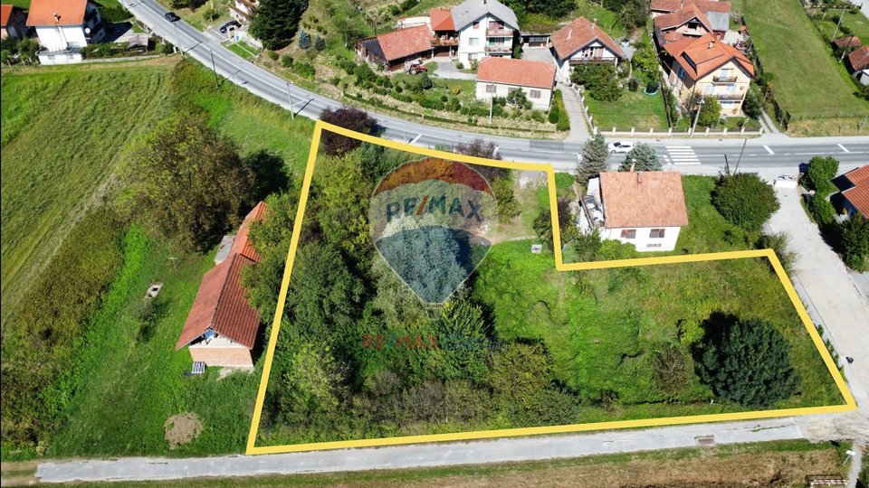 Building plot of 2108 m2 in the village of Lug Zabočki