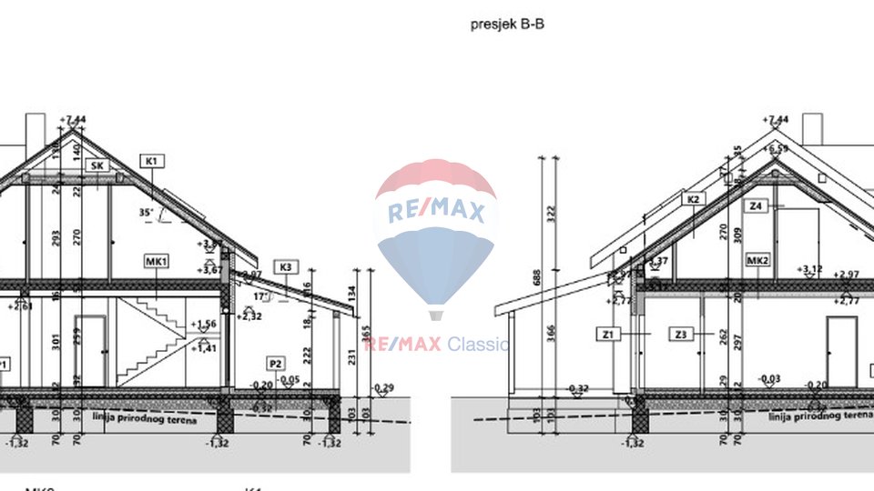 BUILDING LAND 1000 m2, WITH MAIN PROJECT AND BUILDING PERMIT FOR A HOUSE, GUBAŠEVO