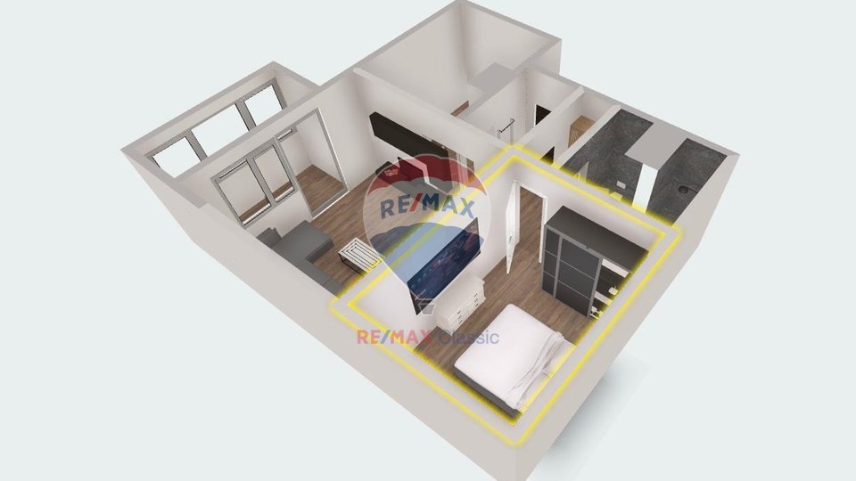 RENOVIRANI STAN 1S+DB, ZAPREŠIĆ, 58,76 m2