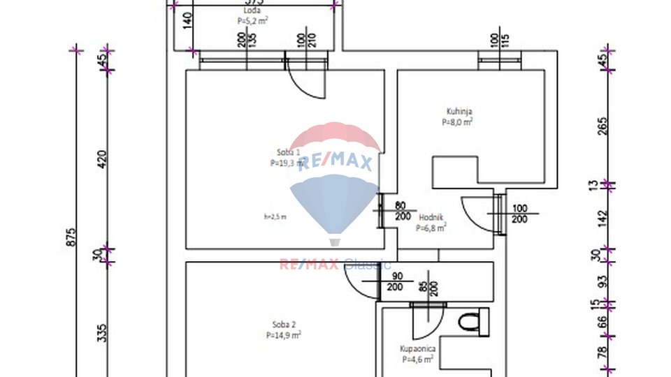 RENOVIRANI STAN 1S+DB, ZAPREŠIĆ, 58,76 m2