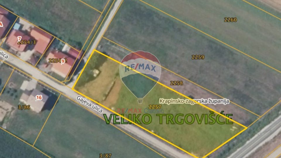 GRAĐEVINSKO ZEMLJIŠTE 3579 m2, VELIKO TRGOVIŠĆE