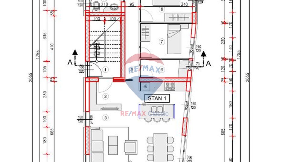 APARTMAN, Kožino, LUKSUZNA NOVOGRADNJA,30M OD MORA